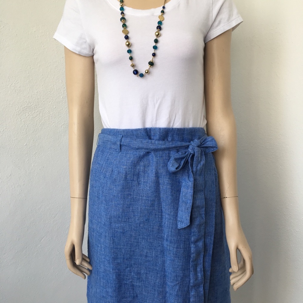 Shirt skirt and necklace $35